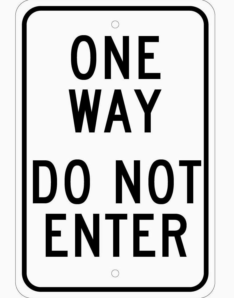 tranh tô màu biển báo đường 1 chiều