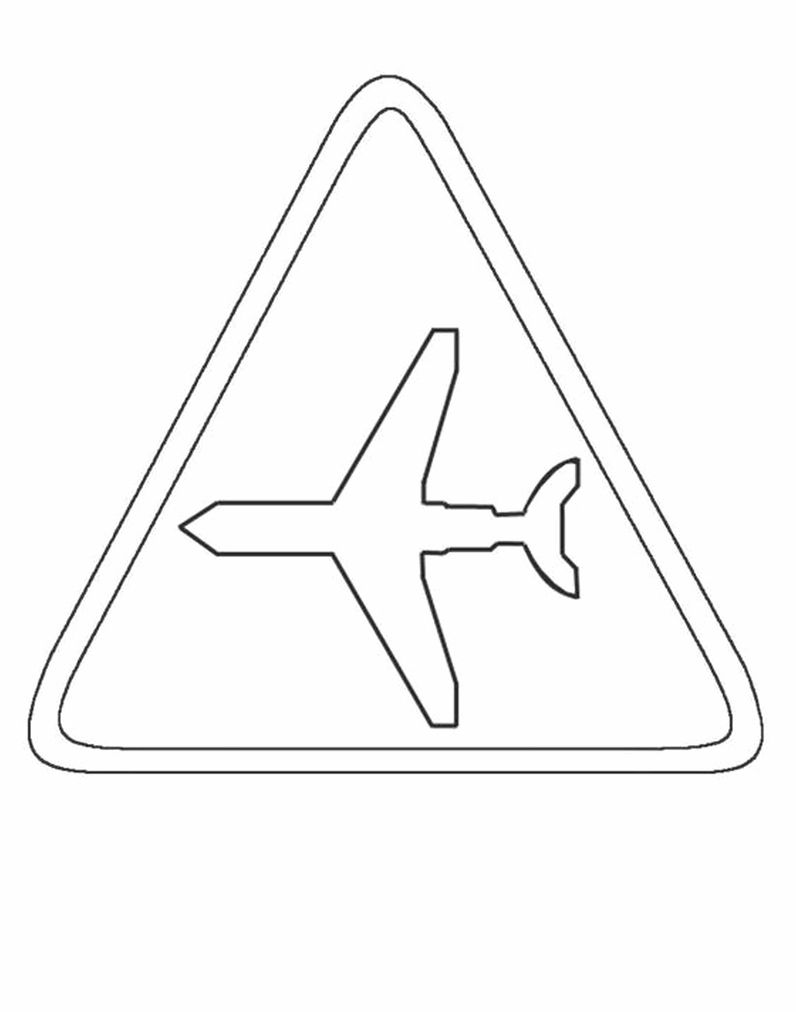 Tranh tô màu biển báo giao thông giúp bé học mà chơi