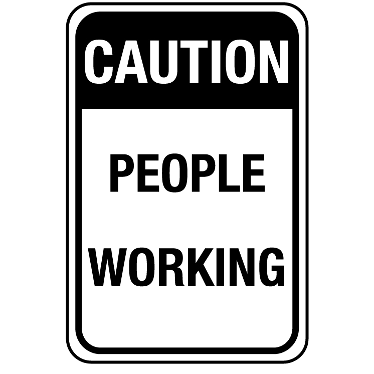 tranh tô màu biển cảnh báo có người