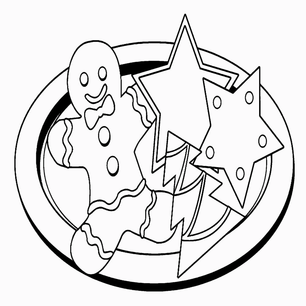 Tranh tô màu đĩa kẹo Giáng Sinh ngập tràn không khí lễ hội