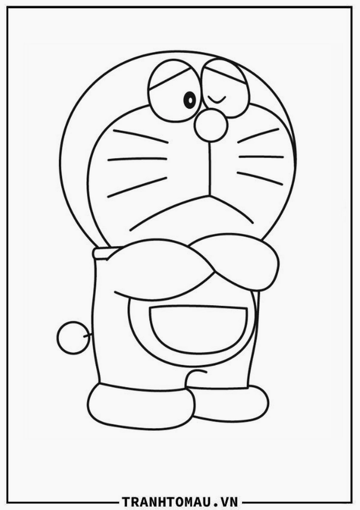 Tranh tô màu Doraemon số 1 cực đáng yêu