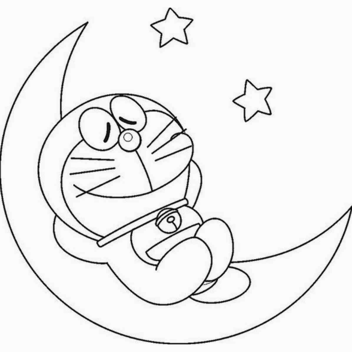 Tranh tô màu Doraemon số 4 năng động