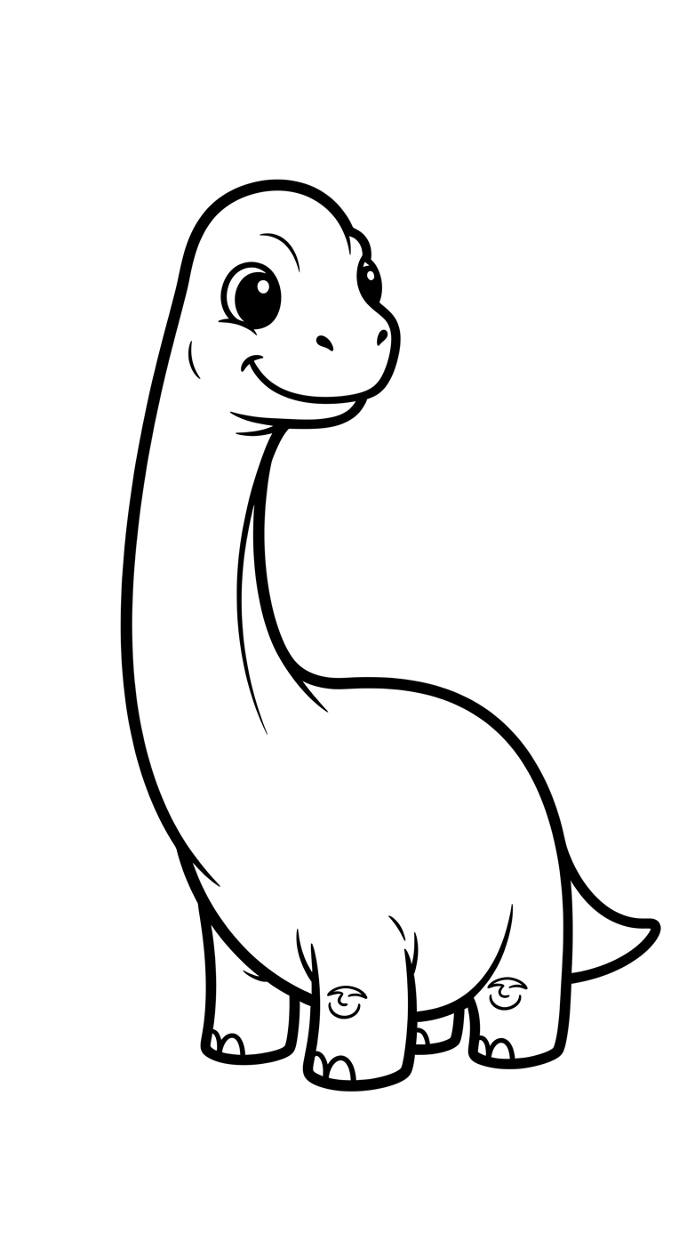 Tranh tô màu khủng long chibi 10 rụt rè