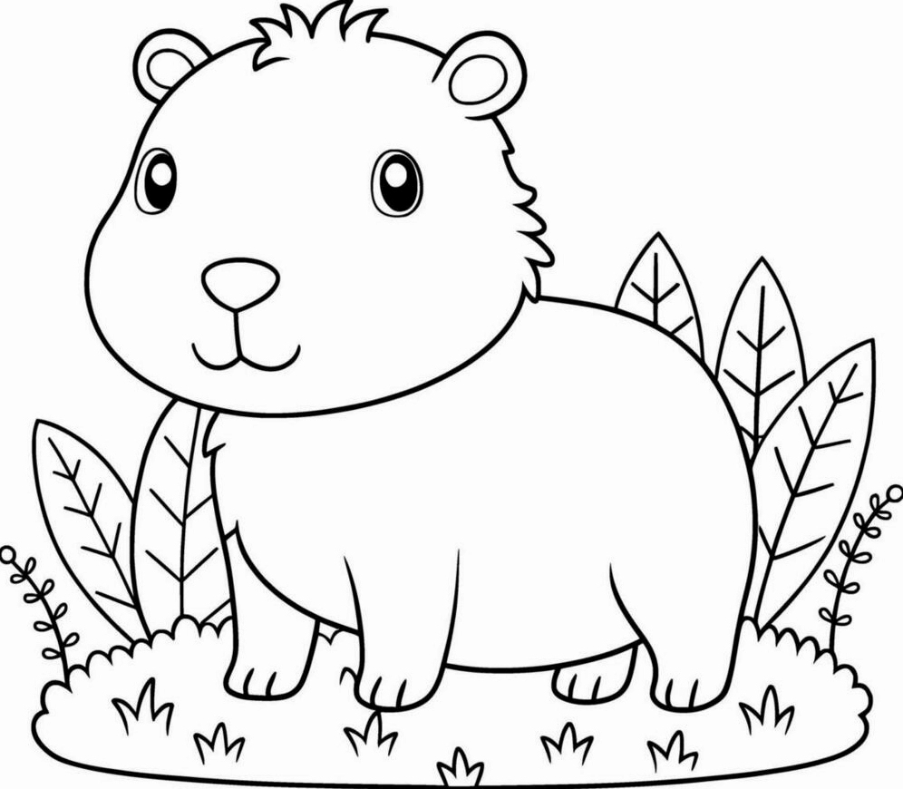 Tranh tô màu ngôi nhà búp bê chibi số 5