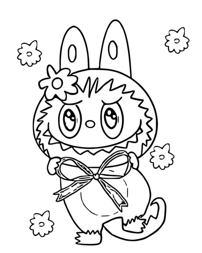 Tranh tô màu ngôi nhà búp bê chibi số 6