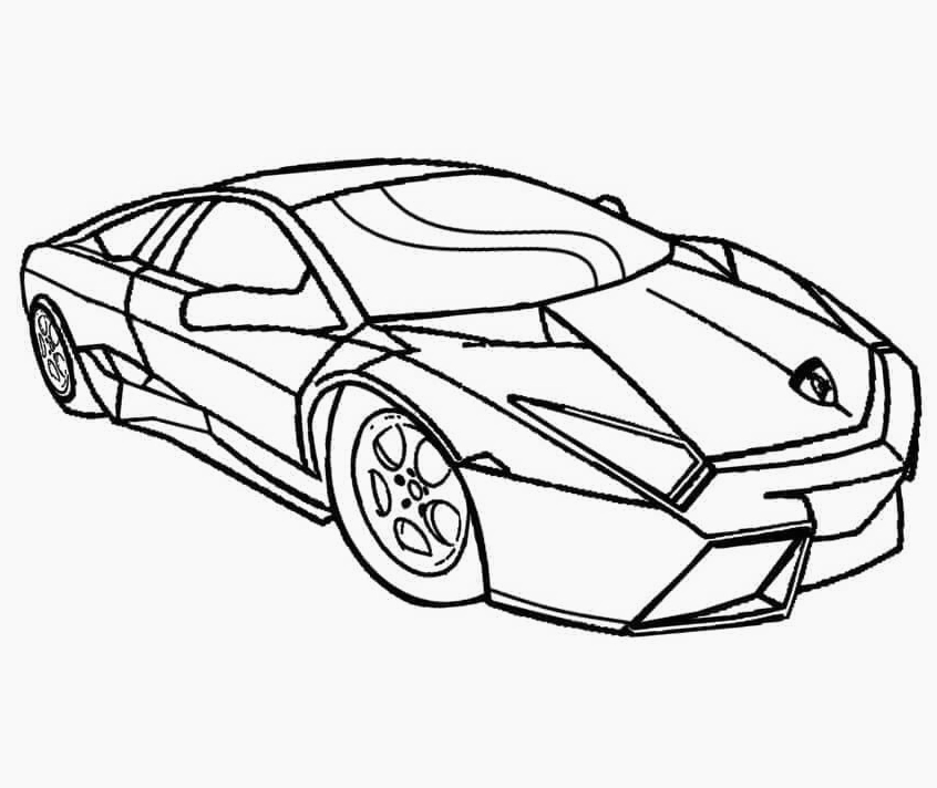 Tranh tô màu siêu xe lamborghini đẹp nhất thế giới