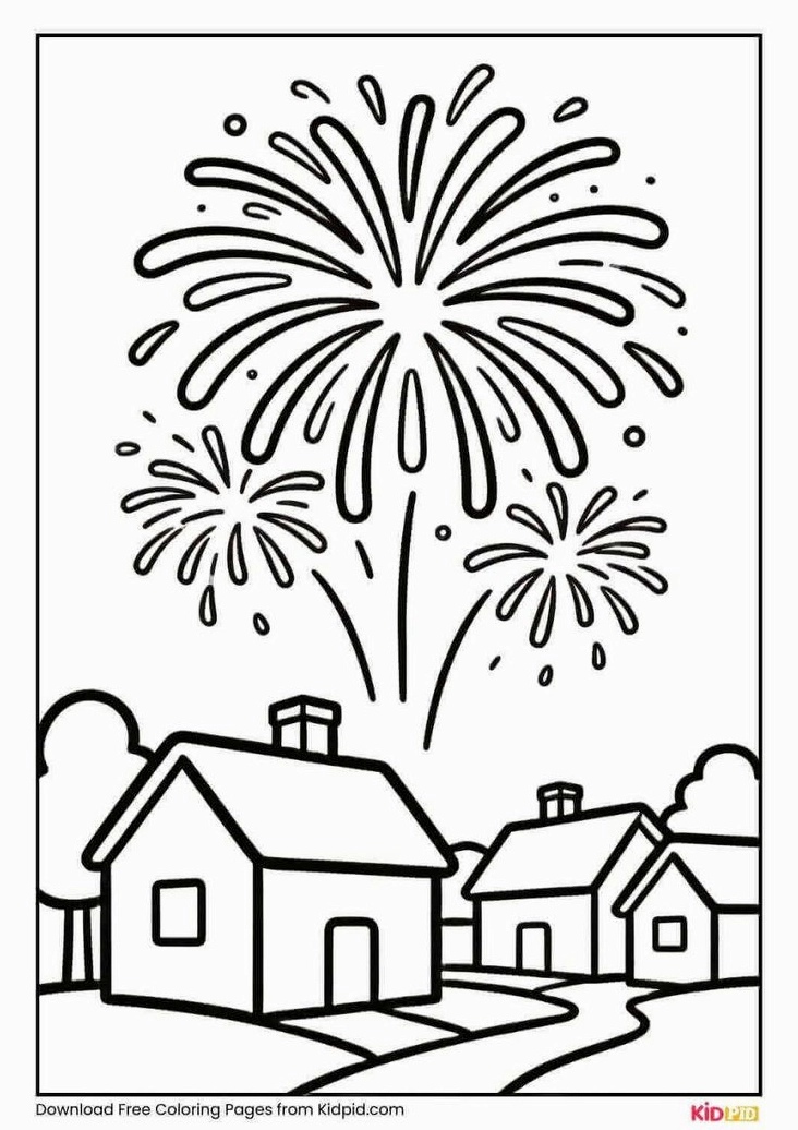 Tranh tô màu tết cho bé học màu sắc