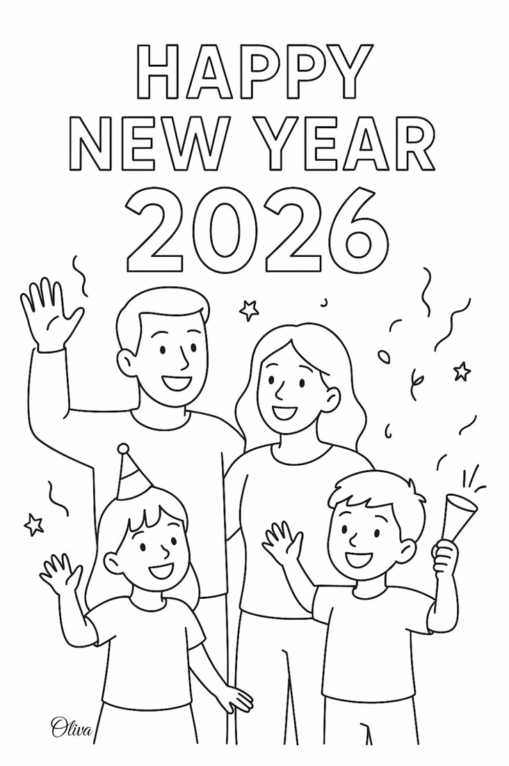 Tranh tô màu tết cho bé vui nhộn