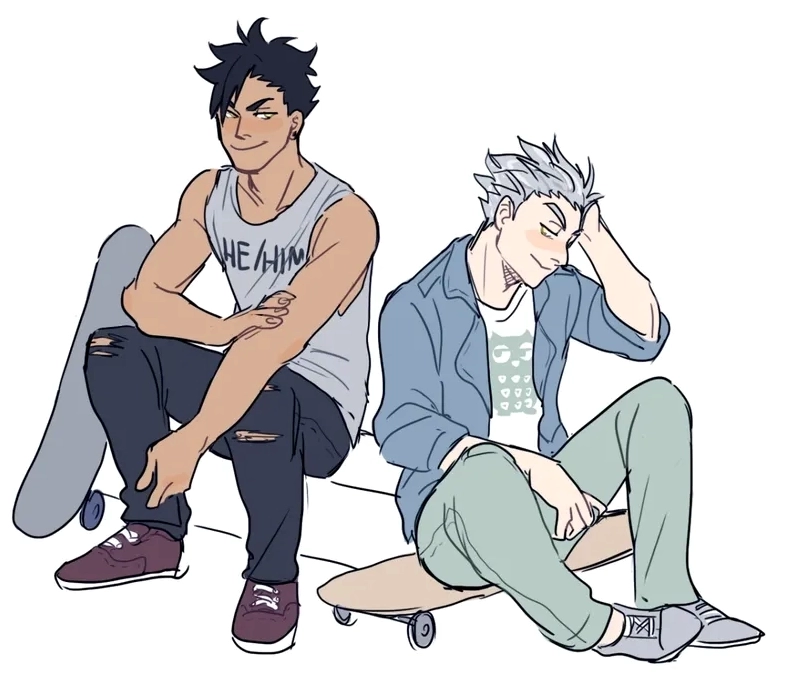 Tsukishima x Kuroo thường được ví như hai mảnh ghép trái cực