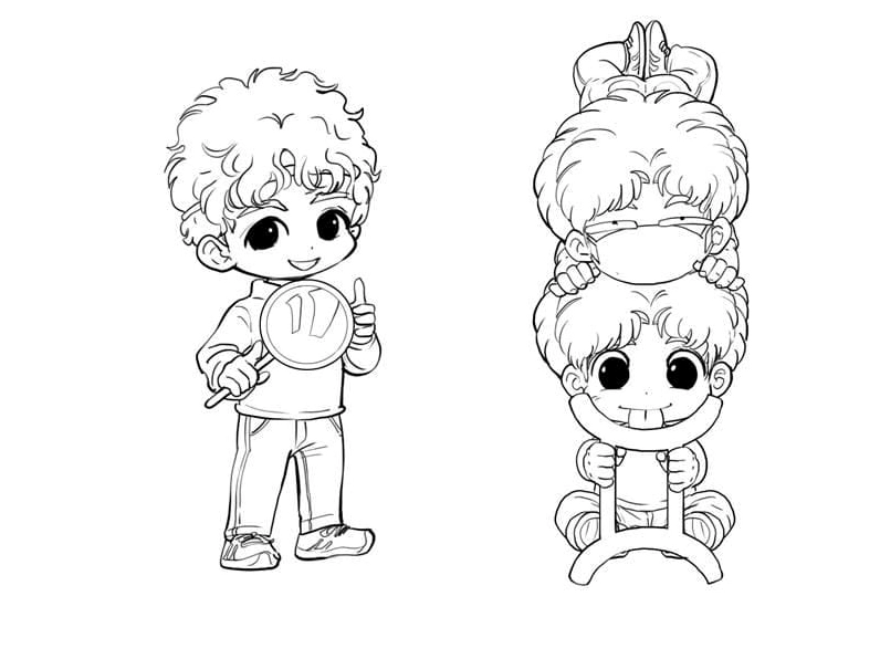 Tuyển chọn tranh tô màu 12 cung hoàng đạo chibi cute cho bé sáng tạo