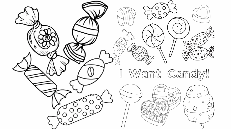 Tuyển tập tranh tô màu bánh kẹo dễ thương cho bé yêu rèn luyện khéo léo