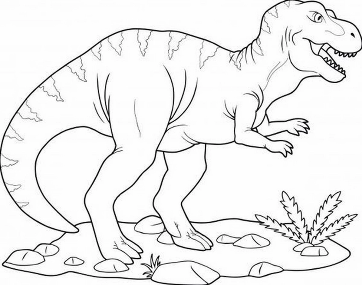 Vui chơi cùng tranh tô màu khủng long số 7