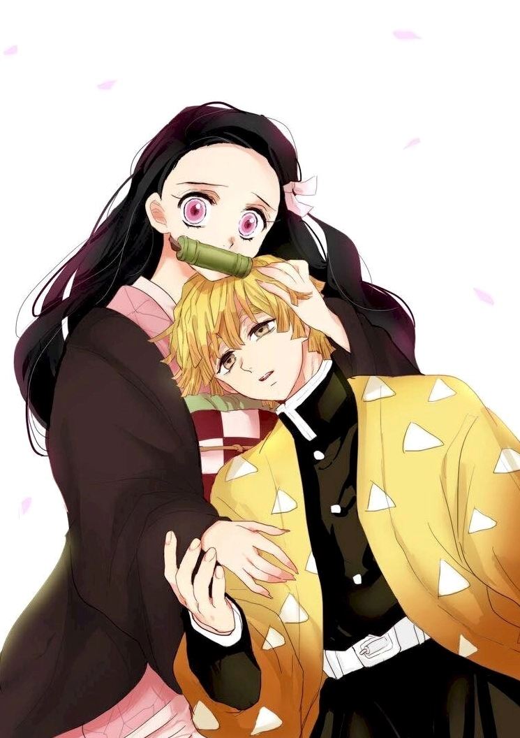 Zenitsu vs Nezuko màn so tài hài hước và dễ thương