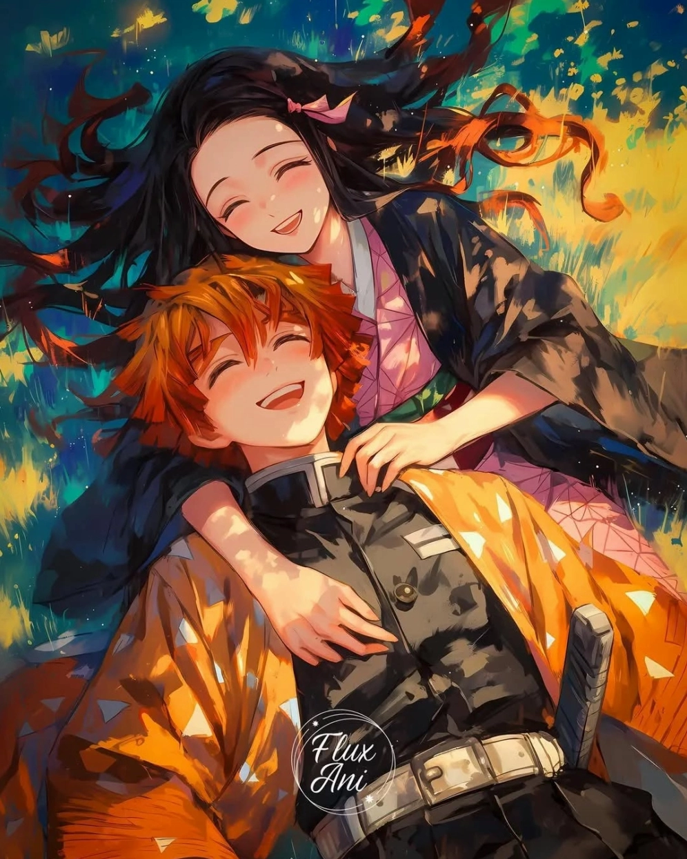 Zenitsu x Nezuko khoảnh khắc đáng yêu khiến fan tan chảy