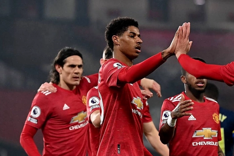 Marcus Rashford trong màu áo Manchester United với màn trình diễn ấn tượng