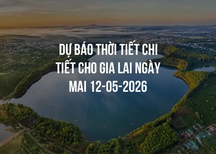 Dự báo thời tiết chi tiết cho Gia Lai ngày mai 12-05-2026