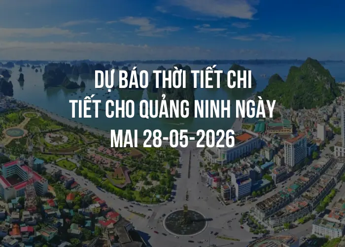 Dự báo thời tiết chi tiết cho Quảng Ninh ngày mai 28-05-2026