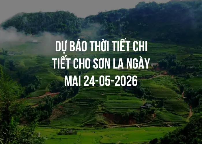 Dự báo thời tiết chi tiết cho Sơn La ngày mai 24-05-2026