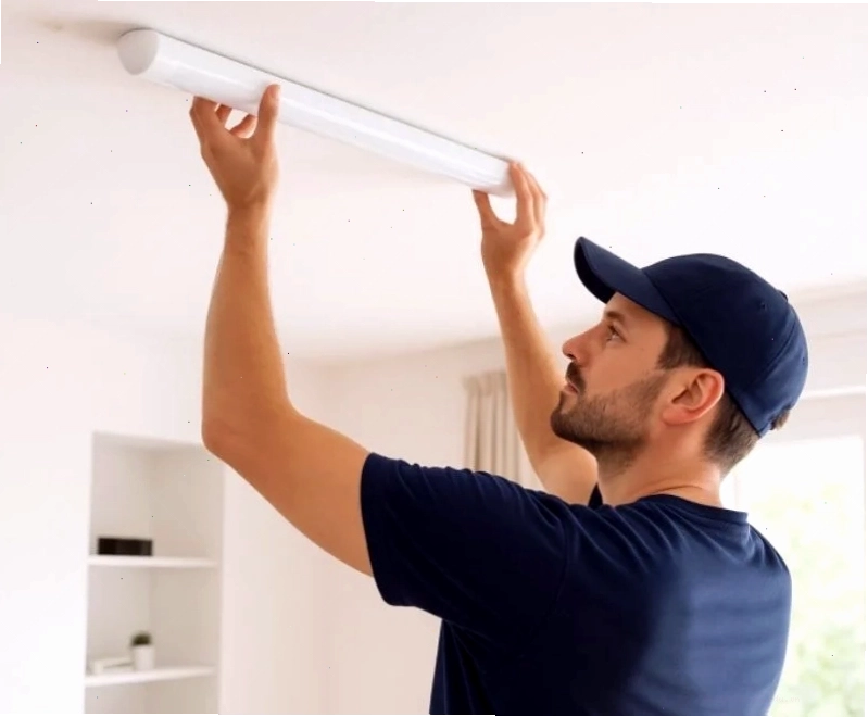 Hướng dẫn lắp đặt đèn tuýp LED bán nguyệt thẩm mỹ