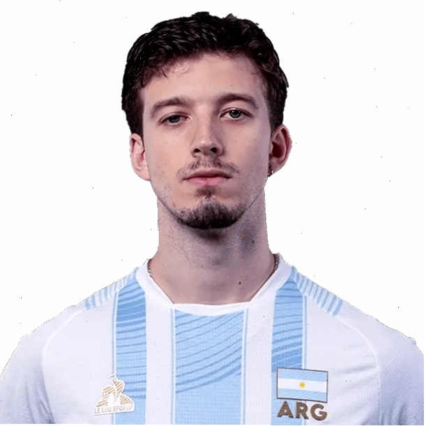 Luciano Palonsky trong màu áo tuyển quốc gia Argentina