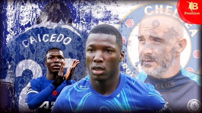 Tiền vệ Moisés Caicedo đang trình diễn phong độ chói sáng trong màu áo Chelsea tại Ngoại hạng Anh