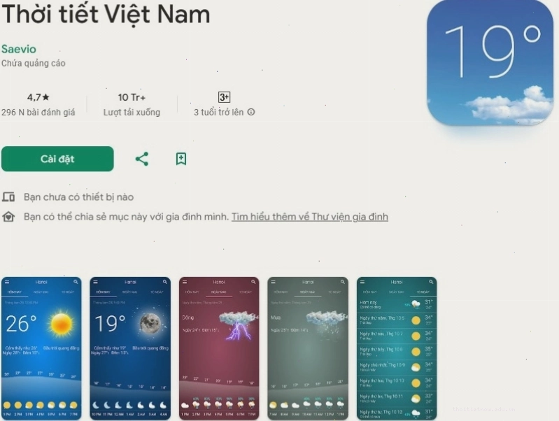 Bản đồ nhiệt độ và lượng mưa trên ứng dụng Apple Weather