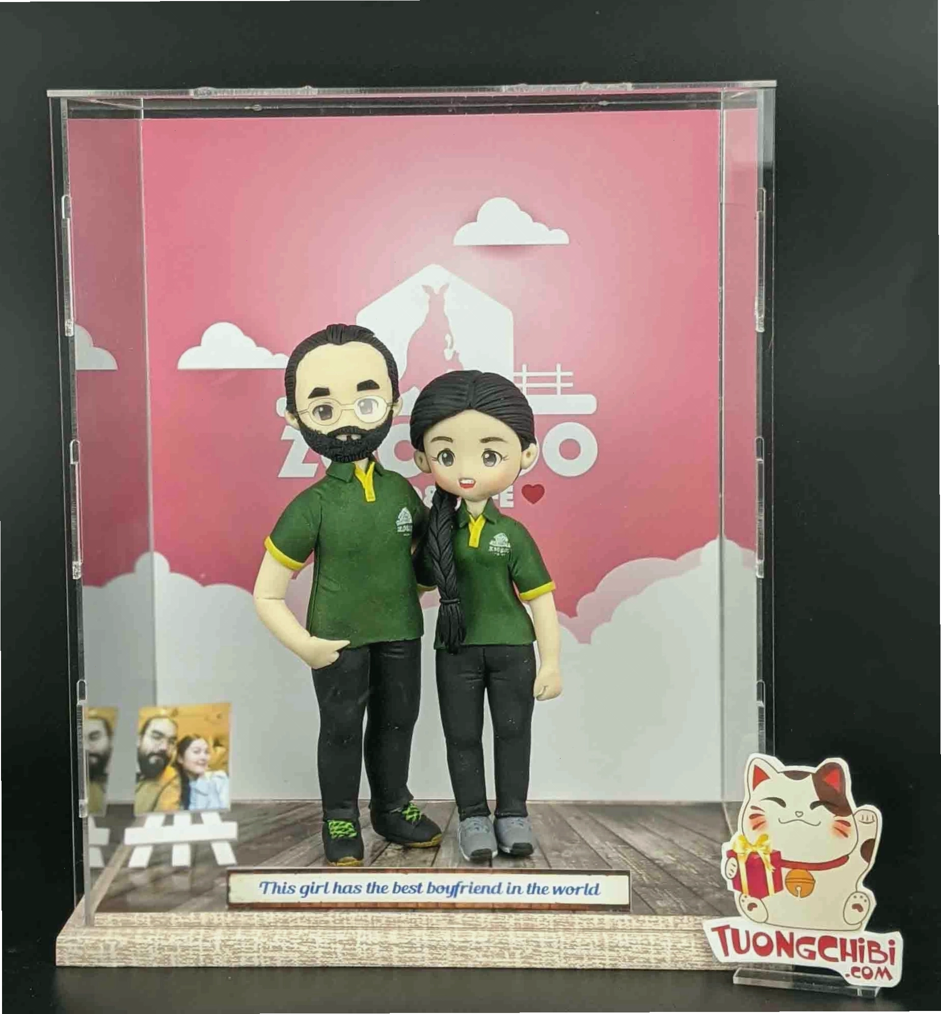 Tượng chibi đôi làm quà tặng kỷ niệm