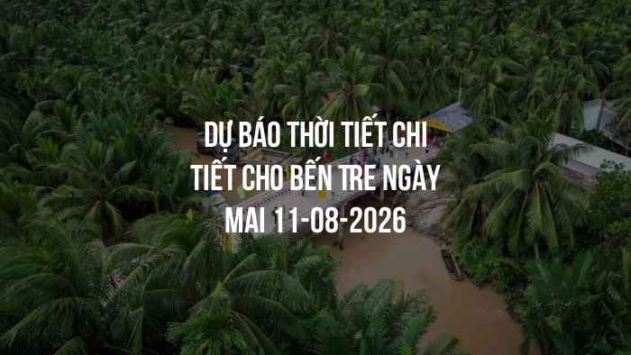 Dự báo thời tiết chi tiết cho Bến Tre ngày mai 11-08-2026