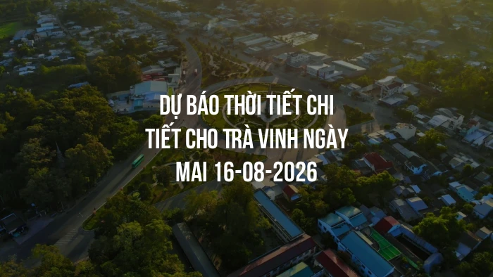 Dự báo thời tiết chi tiết cho Trà Vinh ngày mai 16-08-2026