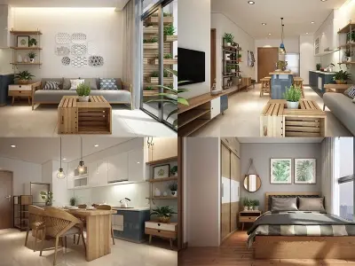 Gợi ý thiết kế nội thất chung cư nhỏ tiện nghi và sang trọng
