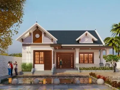 Ảnh nhà ngang cấp 4 - Giải pháp nhà đẹp, tối ưu chi phí