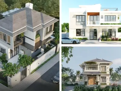 Ảnh nhà ngang 2 tầng - Hiện đại, rộng rãi và tối ưu công năng