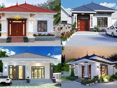 Xu hướng xây nhà cấp 4 mái Nhật đẹp ấn tượng 2025