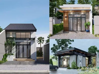 Tuyển chọn mẫu nhà cấp 4 mái tôn đẹp giá rẻ hiện đại