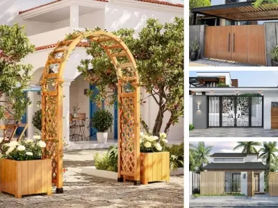 Mẫu cổng sân vườn - Điểm nhấn kiến trúc cho vẻ đẹp hoàn hảo