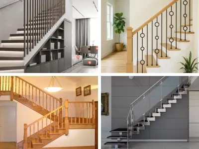Thiết kế lan can cầu thang đẹp phù hợp mọi không gian