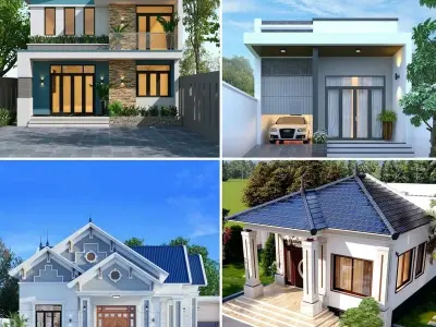 Mẫu màu sơn nhà cấp 4 - Đón đầu xu thế, bừng sáng không gian