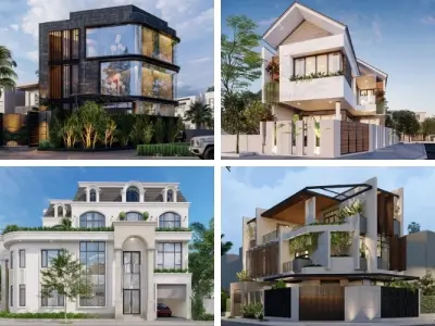 Mẫu nhà 2 mặt tiền - Thiết kế độc đáo, tối ưu không gian sống
