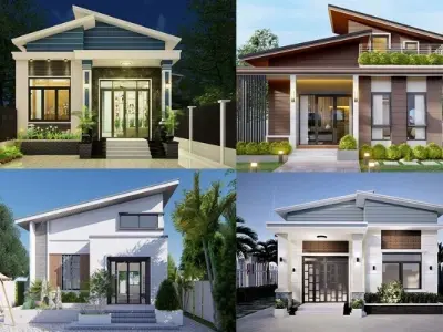 Xu hướng nhà cấp 4 mái lệch đẹp nổi bật năm 2025