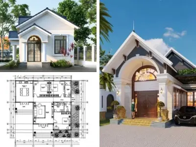 +35 mẫu nhà cấp 4 ngang 8m tối ưu công năng sử dụng