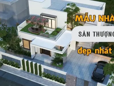 Mẫu nhà có sân thượng - Tận dụng không gian xanh trên cao