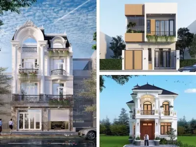 Mẫu nhà mặt tiền 7m sang trọng phù hợp xu hướng 2025