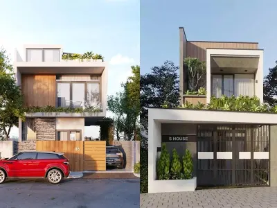 Top mẫu nhà phố 2 tầng đẹp hiện đại sang trọng 2025