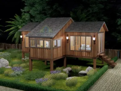 Nhà sàn gỗ - Vẻ đẹp truyền thống hòa quyện cùng hiện đại