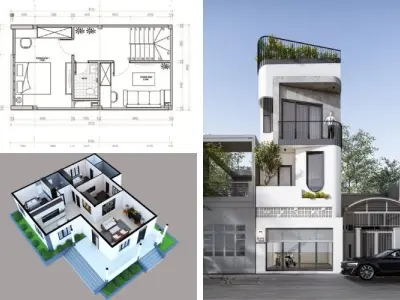 Gợi ý mẫu thiết kế nhà 40m2 tối ưu công năng sử dụng