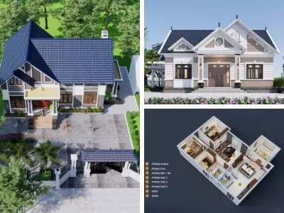 Bí quyết xây nhà cấp 4 giá dưới 1 tỷ đẹp tiện nghi