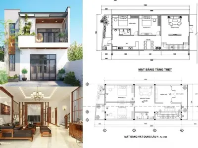 Xu hướng mẫu nhà có tầng trệt đẹp nổi bật năm 2025