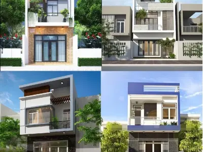 Xu hướng mẫu nhà ống mái bằng đẹp ấn tượng năm 2025