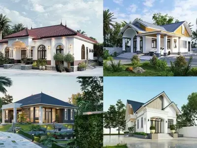 +50 mẫu nhà cấp 4 4 phòng ngủ - Tổ ấm tiện nghi cho gia đình