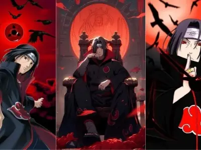 Hình ảnh Itachi thể hiện khí chất trầm tĩnh và đau thương